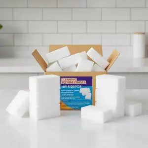 Magic Sponge Eraser, 10/15/20pcs Multifunctional Cleaning Sponge, Sponge Pads, Household Cleaning Sponge for Kitchen Bathroom, Kitchen Cleaning Tool, Scrubbing Pad, Dishwashing Sponge, Scratch Free Sponges