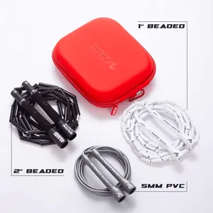 Elite Jumps - Beginner Progression Bundle - 3 Weighted Jump Ropes & Storage Case - Ropes for Beginners, Intermediates, & Advanced Users - Strong & Durable - Progression Training