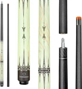 Glass Fibre Pool Cue Stick 58" Billiard Cue Sticks Professional Low Deflection Pool Sticks