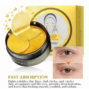 【MOOYAM】【FDA】24k Gold Collagen Eye Mask, Eye Patch 60ea - Anti-aging, Drooping Eyelid, Puffiness, Eye Care Product for Women & Men