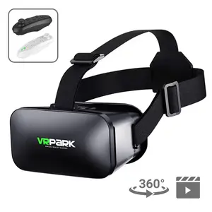 Virtual Reality Headset VR Glasses Compatible with iPhone and Android Adjustable 3D VR Phone Headset for 4.7 to 6.5 Inch, with Controller for Movies and Mobile Games