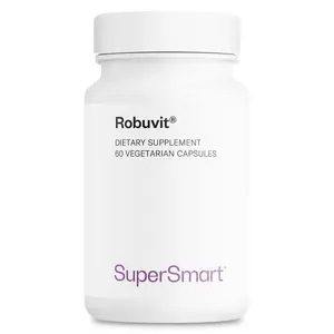 SUPERSMART - Robuvit (French Oak Wood Extract) 200 mg per Day - Energy Supplement - Combats Fatigue & Stress - Improves Mood & Wellness - Antioxidant | Non-GMO & Gluten Free - 60 Vegetarian Capsules