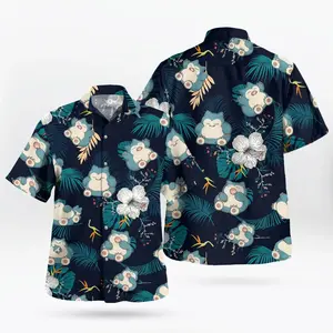 Fresh Summer – Youthful – Bold with the Snor PKM Hawaiian Shirt Tropical Anime Aloha Shirt