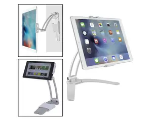 Luxitude 2-in-1 Tablet & Phone Holder Stand E-Reader - Permanent & Temporary Mounting Solutions