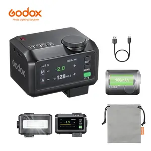 Godox iT30 Pro F Mini Camera Flash for Fujifilm Camera,TTL Mode Auto Exposure,HSS 1/8000s, 2.4G Wireless Master/Receiver,Compatible with XT4,XT3,XT30,XT20,XPro2,XPro1,GFX50S,GFX50R (Black)