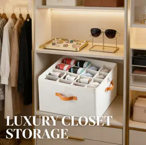 Shoe Rack for Closet Fits up to 16 Pairs with Side Mesh Pocket Clear Cover for Bedroom Walk-in Closet & Under Bed 17" L x 17" W x 12.6" H Sturdy Structure Adjustable Acrylic Straw Holder blade stand cork