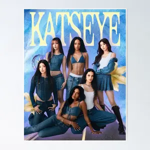 Vintage Katseye Girls Group Poster poster unframe, any size