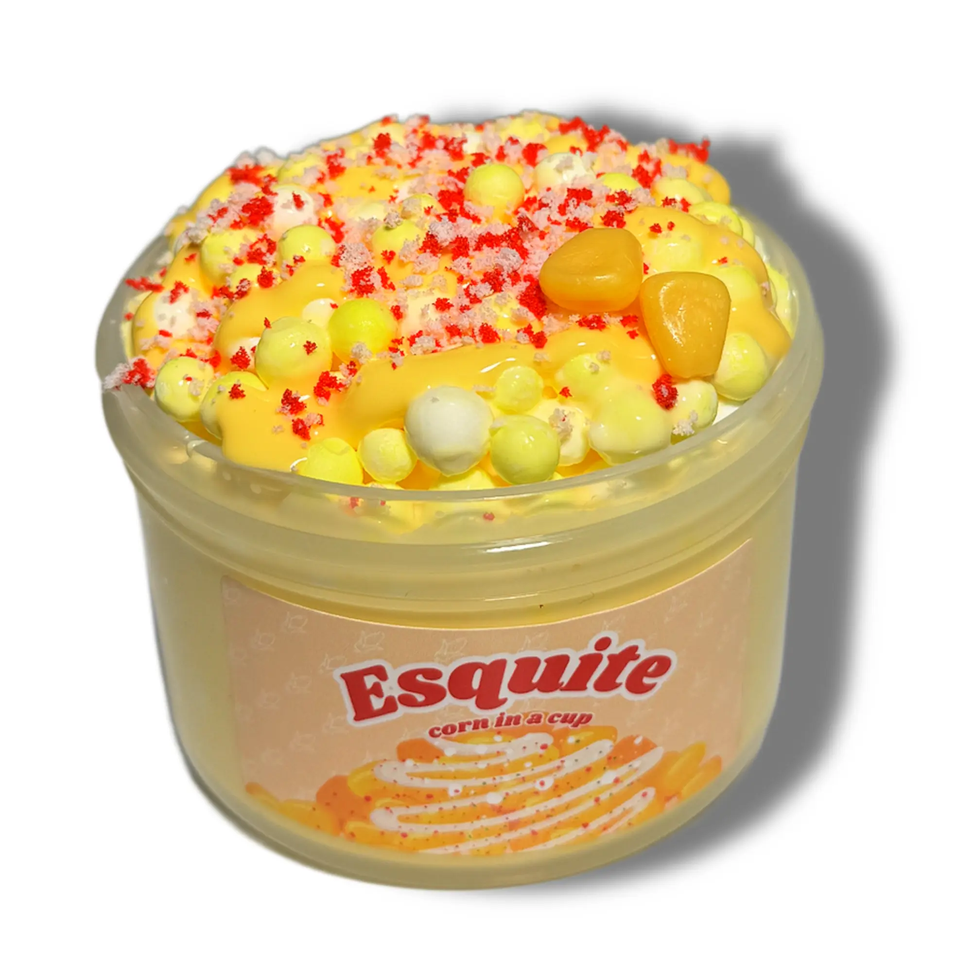 DIY Slime Esquite Crunchy Slime! DIY Corn in a Cup Slime!