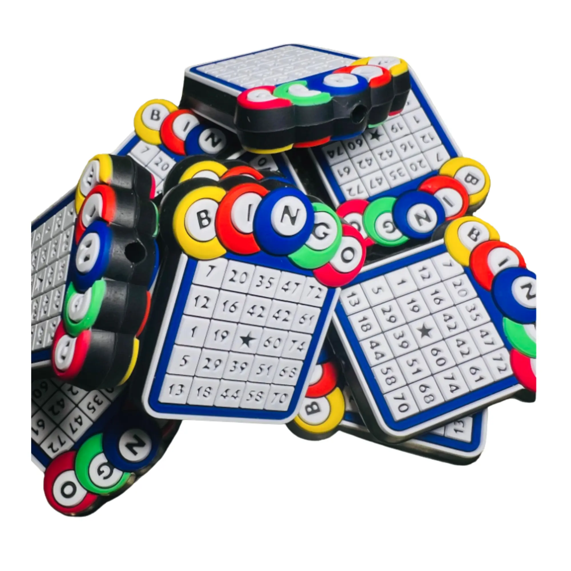 Bingo Silicone Focals for DIY Keychains, Beadable items, or Focal projects