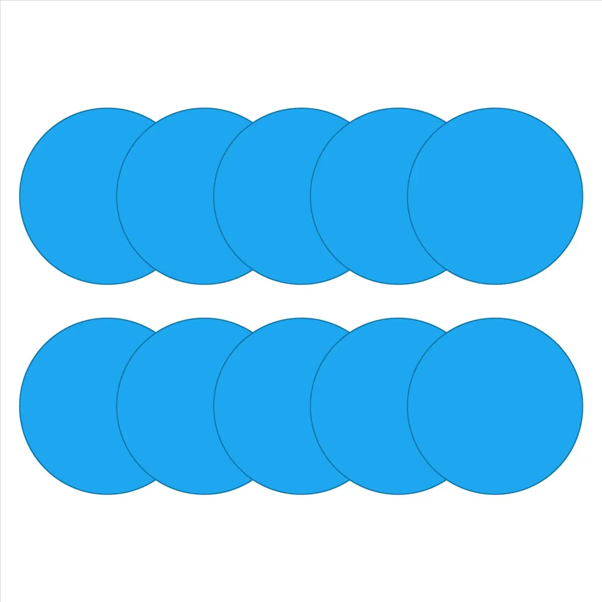 Self-Adhesive Repair Patches for Swimming Pools, Pack of 10 PVC Pool Repair Kit, Self-Adhesive Underwater Repair Pool
