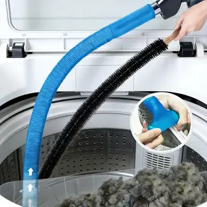 Dryer Vent Cleaner Kit with Lint Brush, Hose Attachment, Stretch Universal Connector - Quick Lint Removal Tool for Most Vacuum Cleaners, Home Deep Cleaning Supplies, Vacuum Cleaner