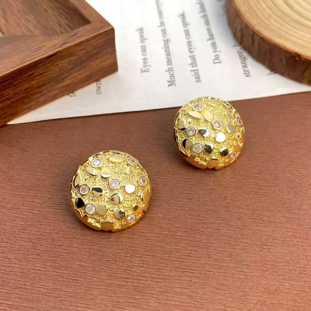 18K Meteorite-Inspired 925 Needle, Statement for & Surgical disc spicy Taper Stretching Kit 4th july screw thick -On Earbud Earr acces cry mag stu p flat earr twis larg earrin copper rhinest ea hip-ho verti earr ball h goldfi stain cut l junk bac squa cub