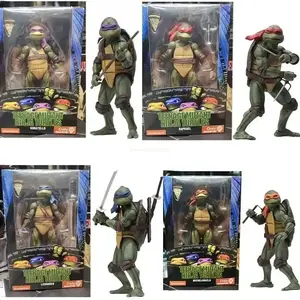 NECA Teenage Mutant Ninja Turtles TMNT Action Figure Film Edition Movable Movies Model Turtle Ninja Anime Toy Ornament Kid Gifts