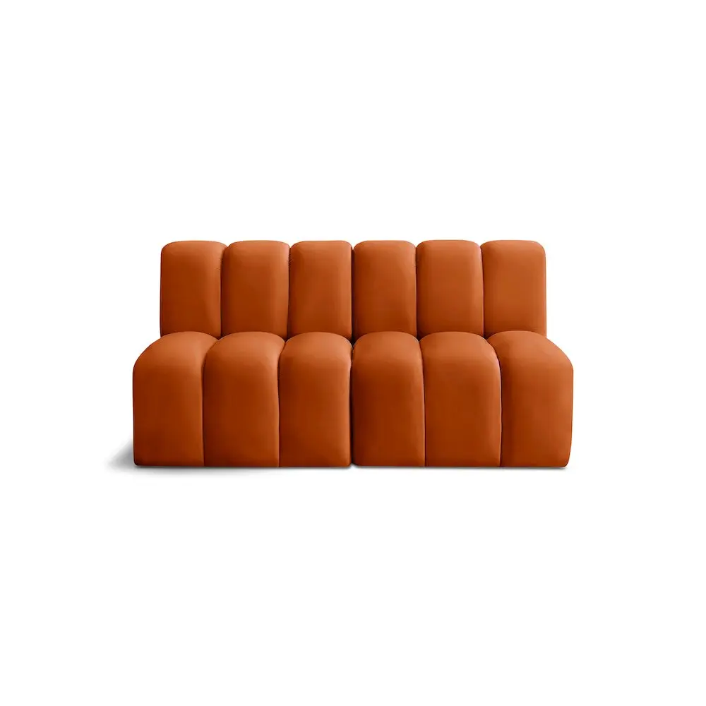 Arc Cognac Velvet Modular Sofa