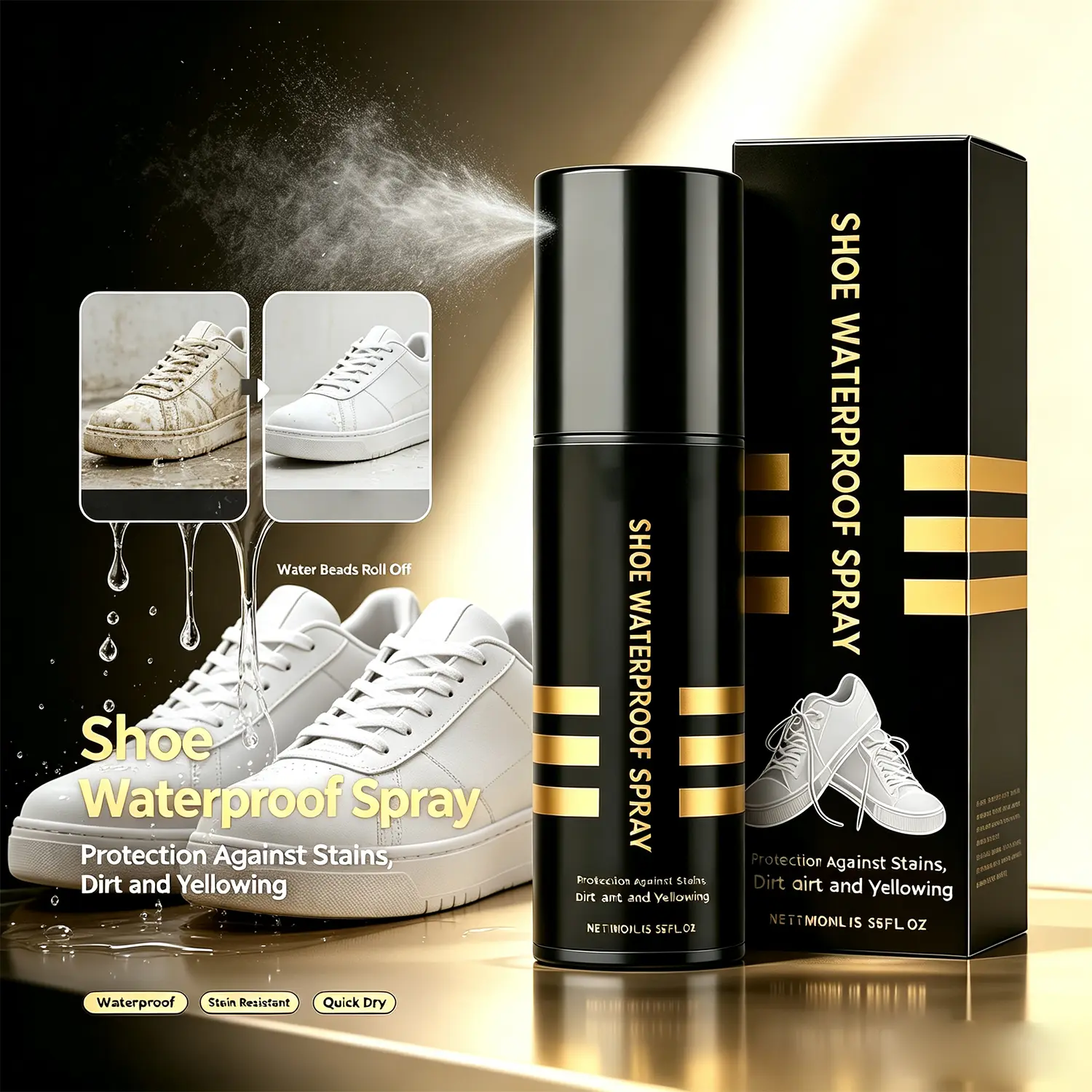 Waterproof Shoe Spray, Snow Boot Cleaner,Shoes Dust Proof, Waterproof Rain Protection,Shoe Care Essential Tool,Waterproof and dustproof, say goodbye to frequent shoe washing