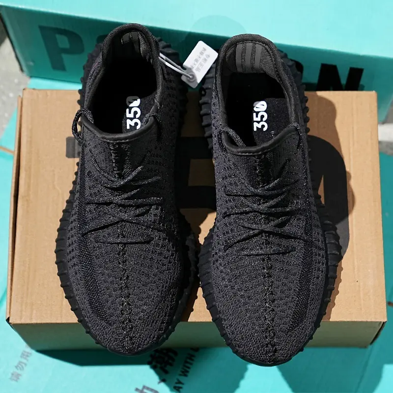 Coconut 350 All black  Men's and Women's Really  Casual Sneak