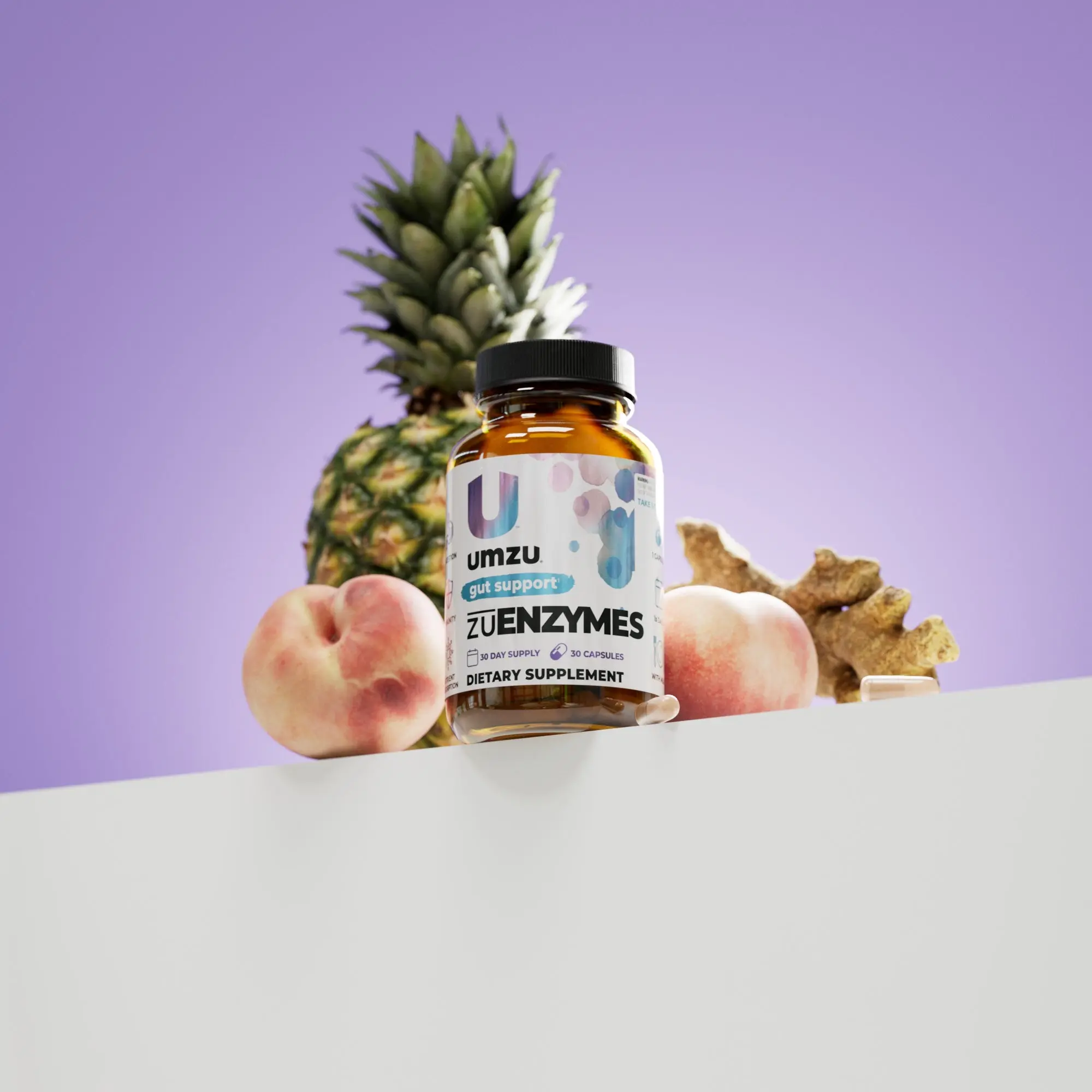 zuEnzymes Digestive Health Supplement Stack - Gut Support Capsules for Improved Digestion & Nutrient Absorption