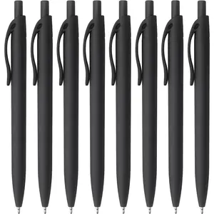 8 Pack Ballpoint Pens Retractable No Bleed Black Click Pens, Medium Point, Smooth Ink, 1.0 MM Black Ink