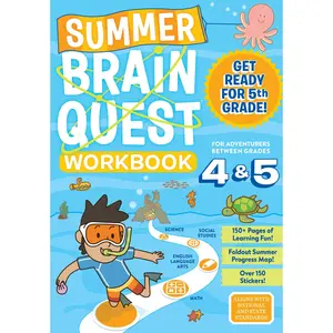 Summer Brain Quest: Between Grades 4 & 5 by Workman Publishing, Bridget Heos, Claire Piddock, Edison Yan, Chad Thomas, Kim Tredick [Paperback Book]