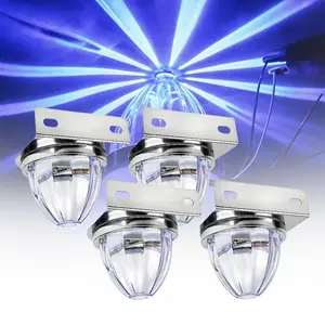 LED Watermelon Strobe Lights Blue and Purple Side Marker Clearance Lamp Turn Signal Brake Under Glow Chassis Light for Trailer Truck Lorry Semi Pickup