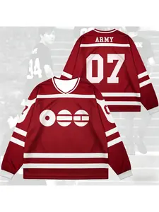 Male and Female Couples Fashionable Leisure Entertainment Fans Breathable Quick Drying Long Sleeved KPOPT Shirt Clothes for Male and Female Couples