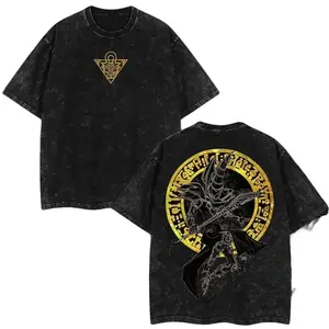 Anim3 Vintage Graphic Tees, Dark Magician Legendary Yu-gi-oh T-Shirt, Retro Anim3 Manga Shirt, Unisex Anim3 Manga Shirt Womenswear Menswear Top Streetwear Cotton Comfort R