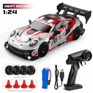 【Children's Day】1:24 Scale RC 4WD Racing Car For 3-15 Years,RC Drift Car with LED,USB Charging Battery,Easy Control Remote Control Car for Kids & Beginners,Compact Portable Design,Fun Indoor Play Gift#Children's Day gifts#Toys Gift Preferred