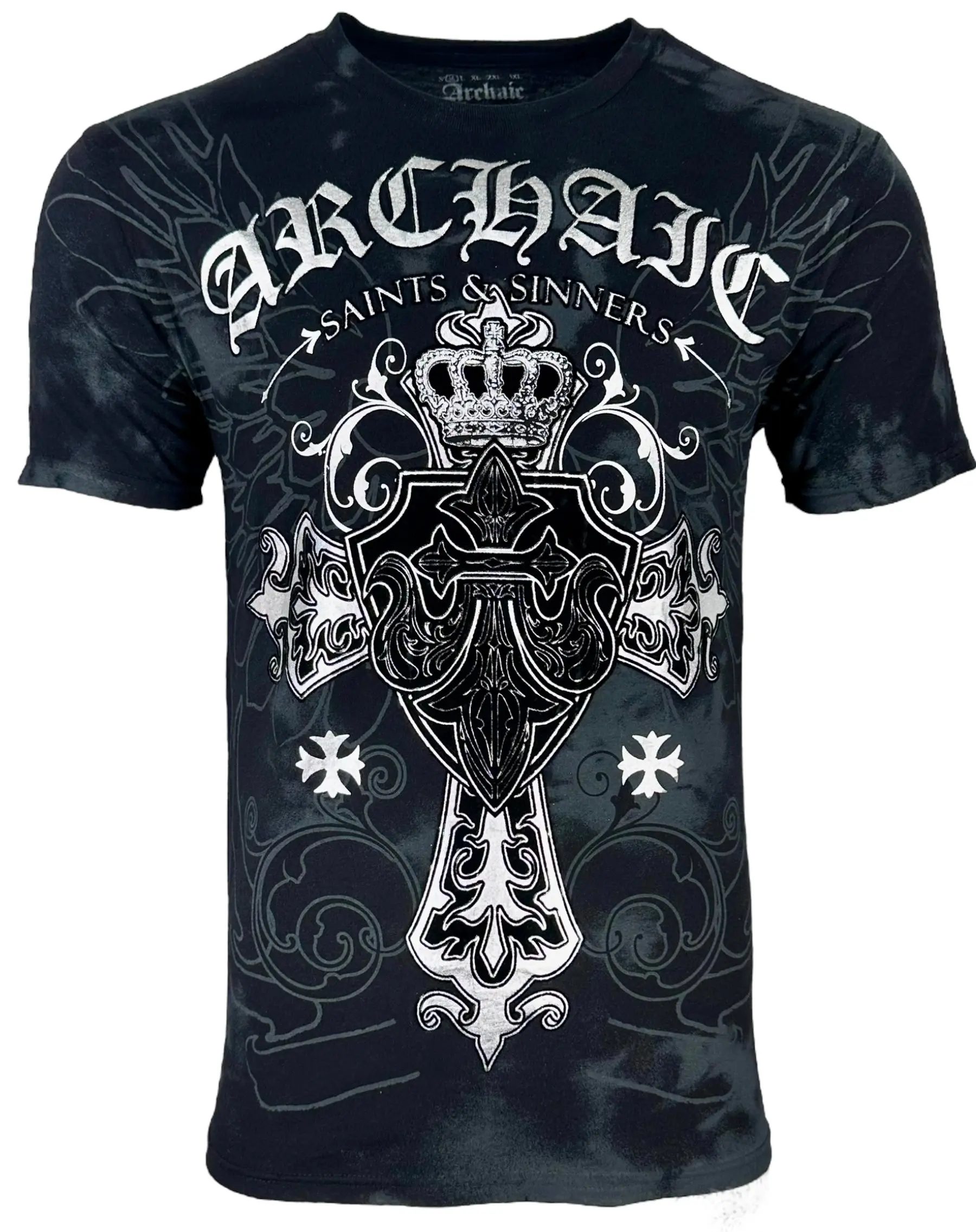 ARCHAIC Men's Sinestro Streetwear Graphic Tshirt, 100% Cotton Round Neck with Front and Back Prints, Crew Neck Shirt, Menswear Top