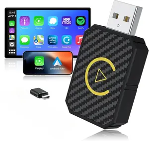 Mini Wireless Adapter for Carplay/Android Auto, Fastest for Converts Factory Wired to Wireless Carplay Adapter for factory wired CarPlay cars from 2016 onwards