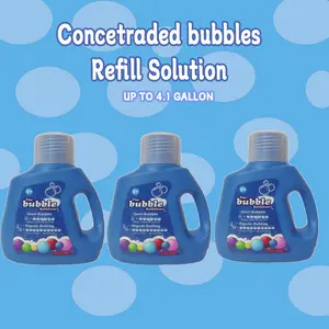 3 Packs Bubble Concentrated Solution (Up to 4.1 Gal) - Bubble Machine, Blower Refill, Easter Festive Occasion Toy for Kids, Creates Memorable Moments