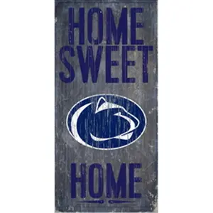 Penn State Nittany Lions Wood Sign - Home Sweet Home 6"x12"