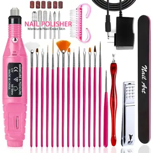 Professional Electric Nail Drill Kit, E-file Machine for Gel Polish Removal and Manicure, Complete Tool Set with Brush and File, US Plug for Home Salon Use, Nail Care Product, Beauty Products