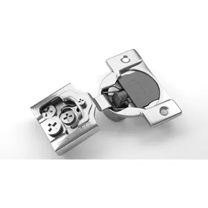 20 Pack, 1/2" Overlay 3D Soft Close Concealed Hinge for Face Frame Door, Slow Self Closing Hinges, Nickel, Hidden 105° Open Angle Hinge for Cabinet Door