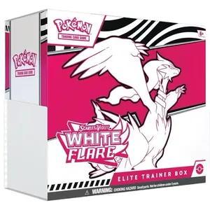 Pokémon Trading Card Game Scarlet & Violet White Flare Elite Trainer Box - Collectible Cards for Trainers