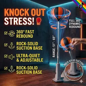 Professional Cobra Reflex Bag with Stand - Height Adjustable Heavy Duty Boxing Ball for Home Gym