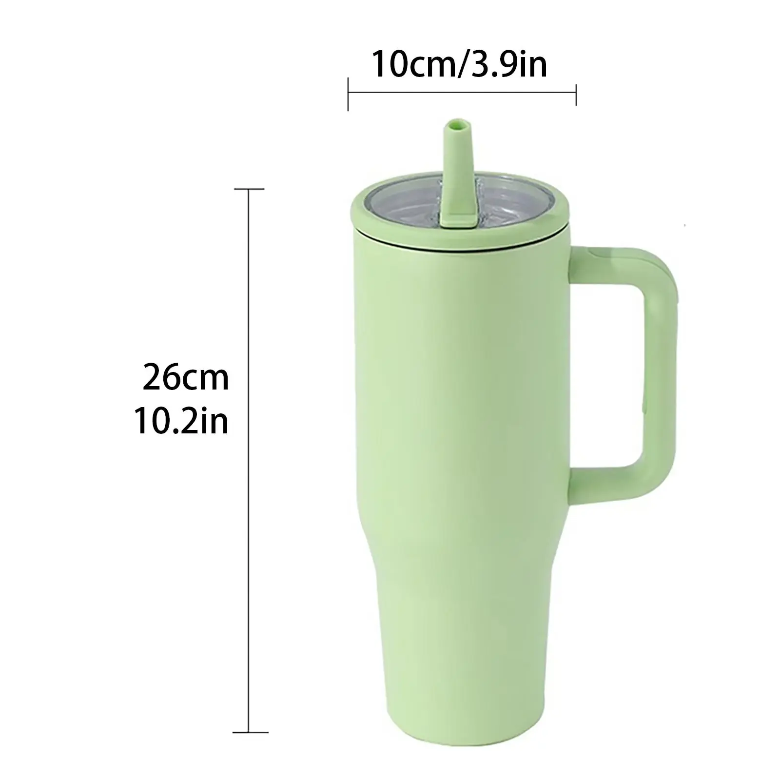 40oz Portable Vacuum Insulated Travel Tumbler Water Bottle - Foldable Straw, Car Holder Friendly, All-Day Hot/Iced Drinks, Slim Fit for Commutes, Camping, Sports Use, Water Bottles, Outdoor
