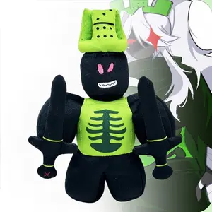 Forsaken Chance 1x1x1x1 Plush Toy Stuffed Animal, Soft Stuffed Doll, Featuring A Dark-Themed Dual-Sword Knight Design, Highly Faithful To The Game Character. A Must-Have For Game Fans, Perfect For Home Decoration, Gifting, Or As A Cushion.