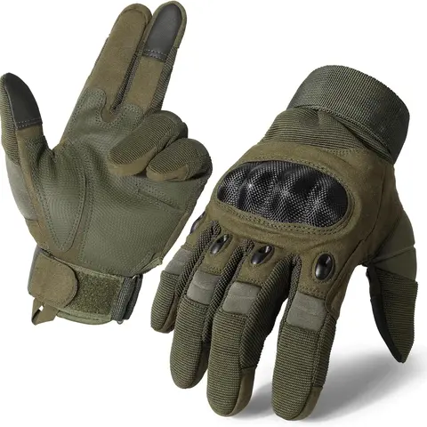 Men's Motorcycle Biker Protective Gloves - 1 Pair, Touchscreen Compatible, Hard Shell, Palm Padding, Tactical Accessories, Adults' Motobike Gear with Ease of Use for Camping, Hiking