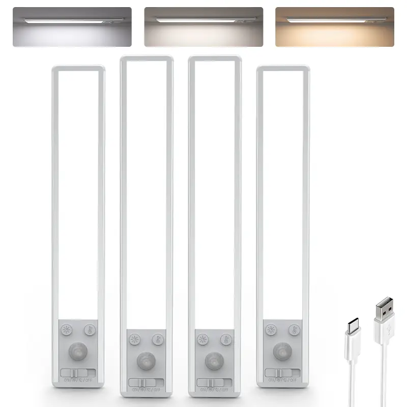 EZVALO Under Cabinet Lighting Wireless, 3 Color Temps Motion Activated Under Cabinet Lights, 62 LED Rechargeable Battery Operated, Dimmable Magnetic Under Counter Lights for Kitchen, Stairs No Drilling Mother's Day Gift Renter-Friendly tiktokshopspringglo