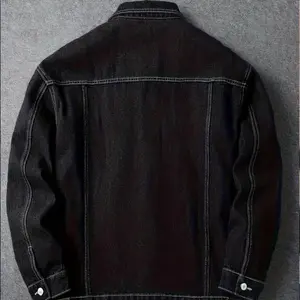 Custom Design Jacket "Black" - Stylish Denim Outerwear Unisex