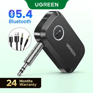 UGREEN 5.4 Aux Bluetooth Adapter for Car, Wireless FM Transmitter, 3.5mm aux Audio Receiver for Home Stereo/Wired Speaker, 15H Battery Life Car Accessories, Bluetoothtransmitter, Automotive,tiktokshopstockup,mothersdaygift