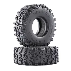 BATRAZZI Precipice 1.9" M/T Tires 120*44.5mm 2pcs Aggressive Tread Rubber Compound Durable for Kids & Adults New Year Gift