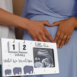 Sonogram Photo Frame, 1 Count Sonogram Picture Frame, Gender Reveal Photo Frame, Personalized Custom Expecting Parents To Be Gift for Pregnant Women, Decor