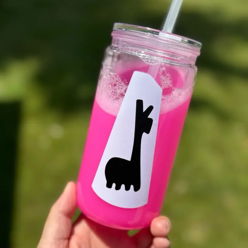 Kuzco Poison Handmade 16 oz Plastic Tumbler with Permanent Vinyl, Straw, Lid - Hand Wash Only, Portable