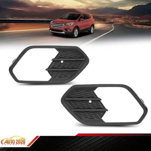 Fog Light Cover Bezel Fit For 2017-2019 Ford Escape /Kuga Grille Bumper Insert