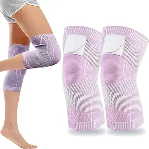 OLLAS Knee Compression Sleeve Knee Brace,a Pair Ollas Knee Braces for Women Men, Adjustable Straps 3D High Elastic Breathable Soft Tactical Compression Knee Sleeve