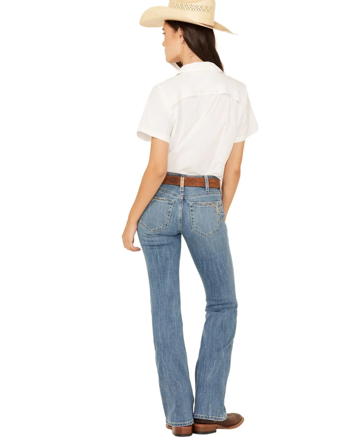 Ariat Women's Naz Medium Wash Perfect Rise Bootcut Stretch Denim Jeans - 10058919 Ariat Women's Naz Medium Wash Perfect Rise Bootcut Stretch Denim Jeans - 10058919