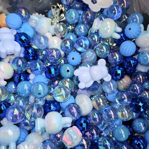 clearance live bead  bag small  available. acrylic, resin, clay, flocked, and surger beads for diy pens and jewelry. live pick. bead soup of the day mixed daily. choose your colors. also now available luminous glow in the dark beads acrylic