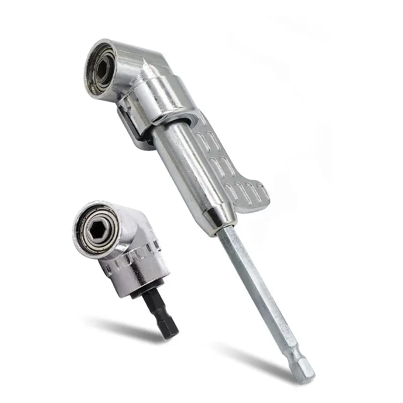 105 Degree Right Angle Drill Adapter, 2025 New Right Angle Head Drill Driver Extension Bit Power Screwdriver Socket Adapter, Corner Tool Screw Hub with Multi-function Bend Screwdriver Bit (Short)