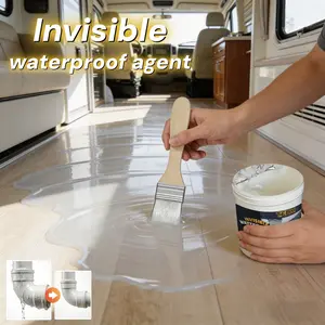 Invisible Waterproof Sealant for Rvs and Homes, Concrete Sealer Outdoor Waterproof, Multi-Purpose Leak Proof Sealer for Wood Metal Concrete, User Friendly Durable Waterproofing Hydrophobic Sealant